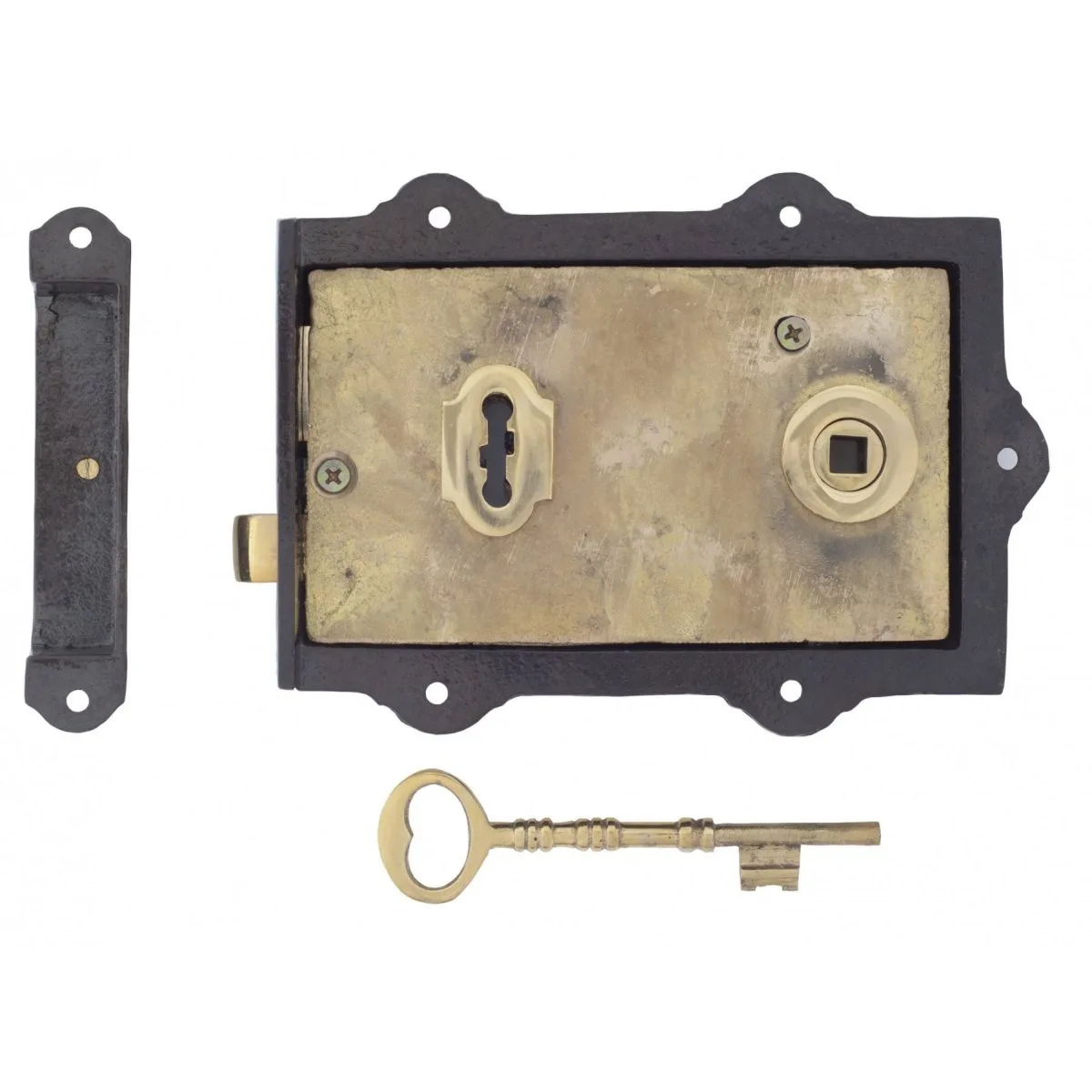 Iron Davenport Rim Lock - Image 4