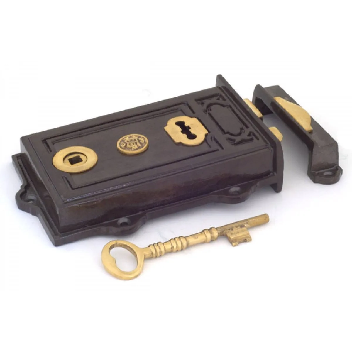 Iron Davenport Rim Lock - Image 3