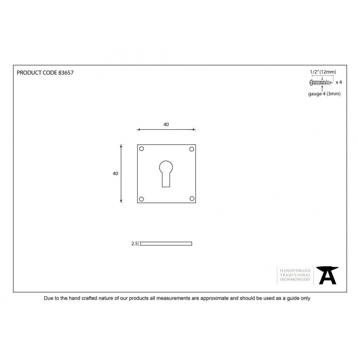 Black Avon Escutcheon - Image 2