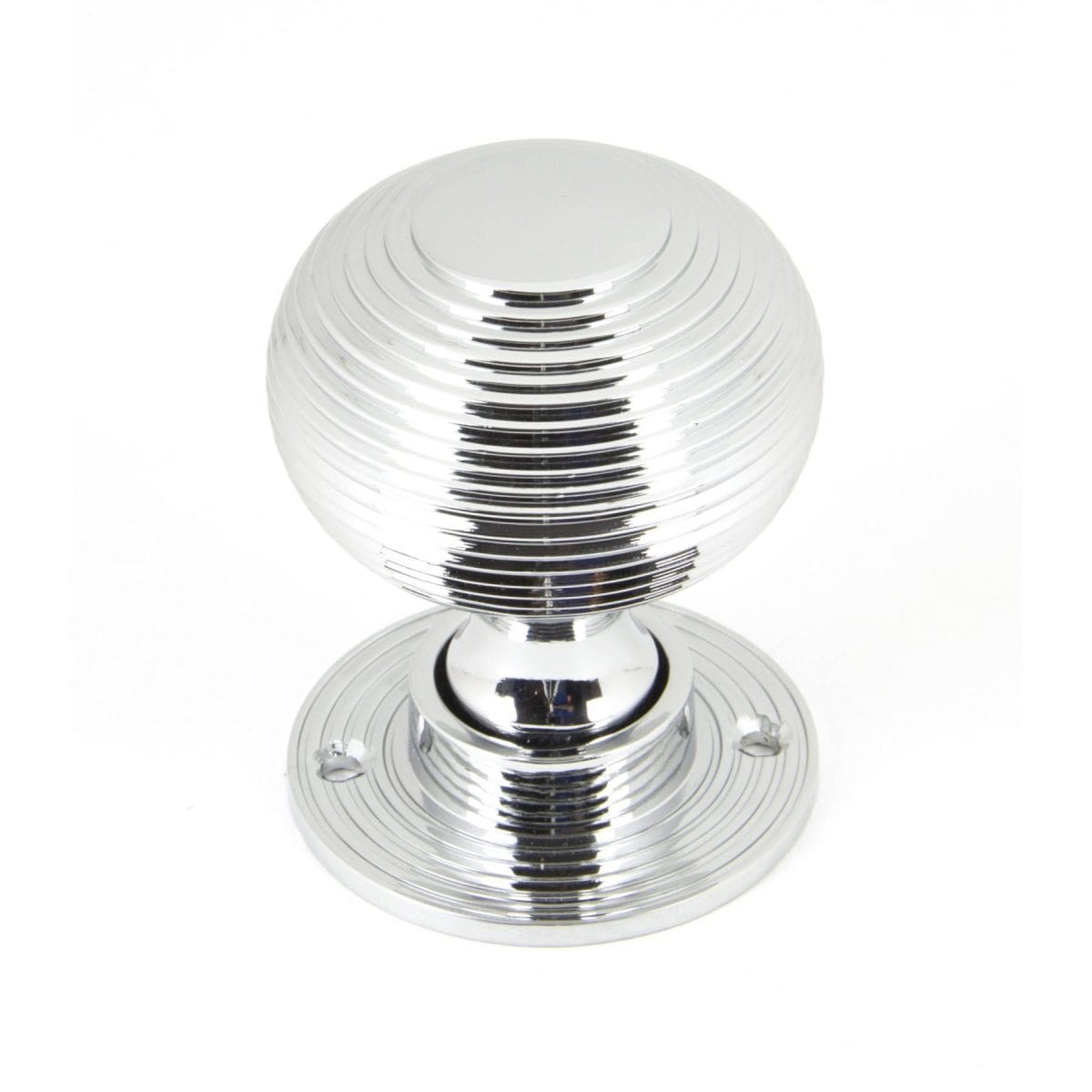 Polished Chrome Heavy Beehive Mortice/Rim Knobs - Image 2