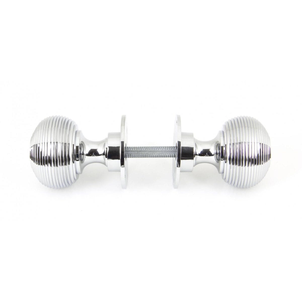 Polished Chrome Heavy Beehive Mortice/Rim Knobs - Image 5