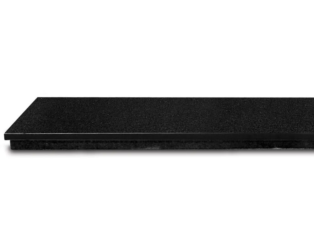 Absolute Black Granite Hearth 4 Piece 137x46cm - Image 2