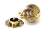 Antique Brass Beehive Heavy Mortice_Rim Knob Set Rose View Home Refresh 2020