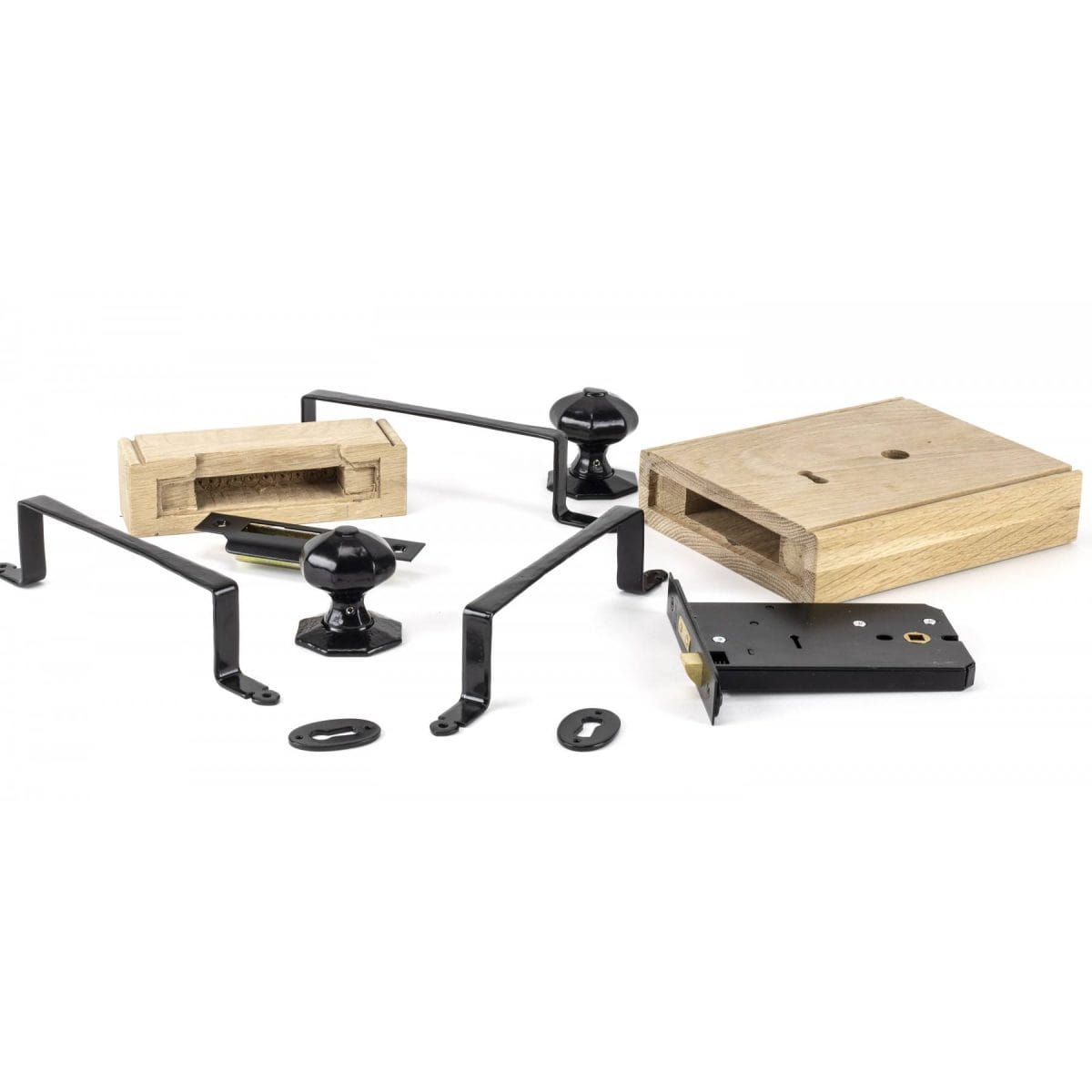 Black Oak Box Lock Pieces Home Refresh 2020