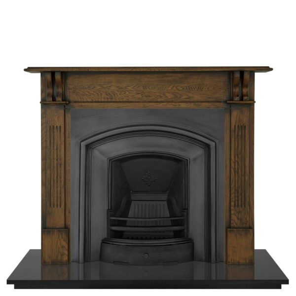 London-Plate-Cast Iron Fireplace Insert