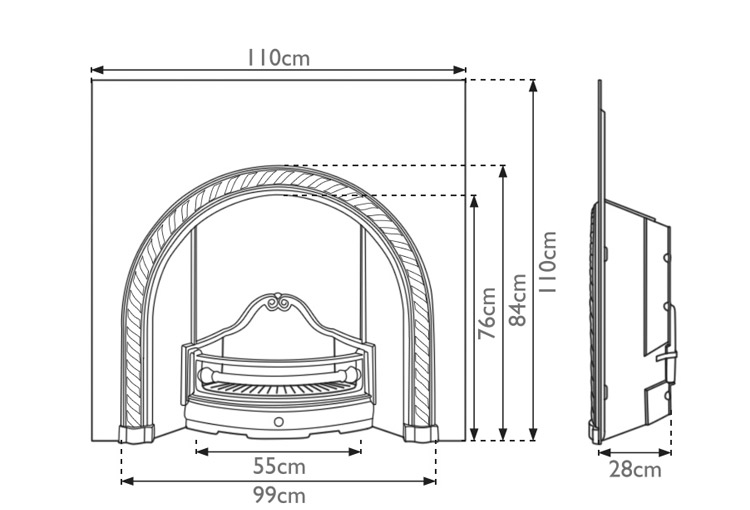 Westminster Cast Iron Fireplace Insert Drawing Home Refresh 2020