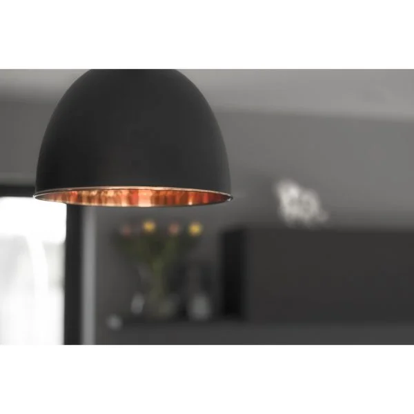 Black & Hammered Copper Brindley Pendant Home Refresh_From The Anvil _6