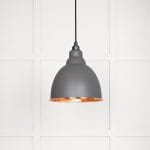 Hammered Copper Brindley Pendant in Bluff.jpg