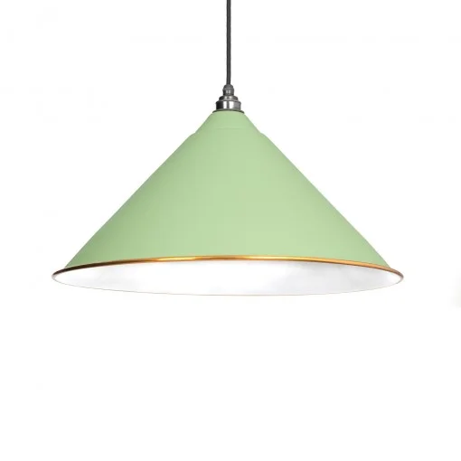 SAGE GREEN & WHITE INTERIOR HOCKLEY PENDANT FROM THE ANVIL_HOME REFRESH