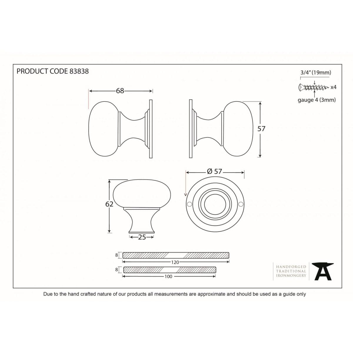 Ebony & Polished Nickel Bun Mortice_Rim Knob Set Drawing Home Refresh 2020