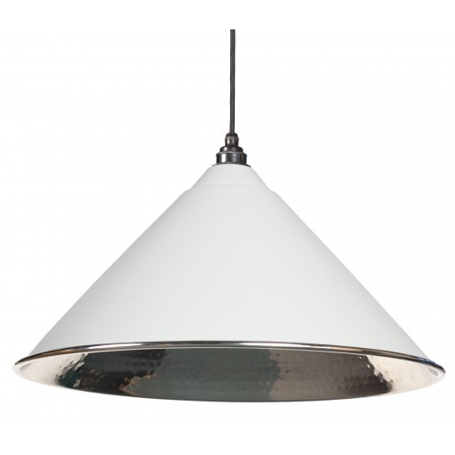 LIGHT GREY HAMMERED NICKEL HOCKLEY PENDANT FROM THE ANVIL_HOME REFRESH