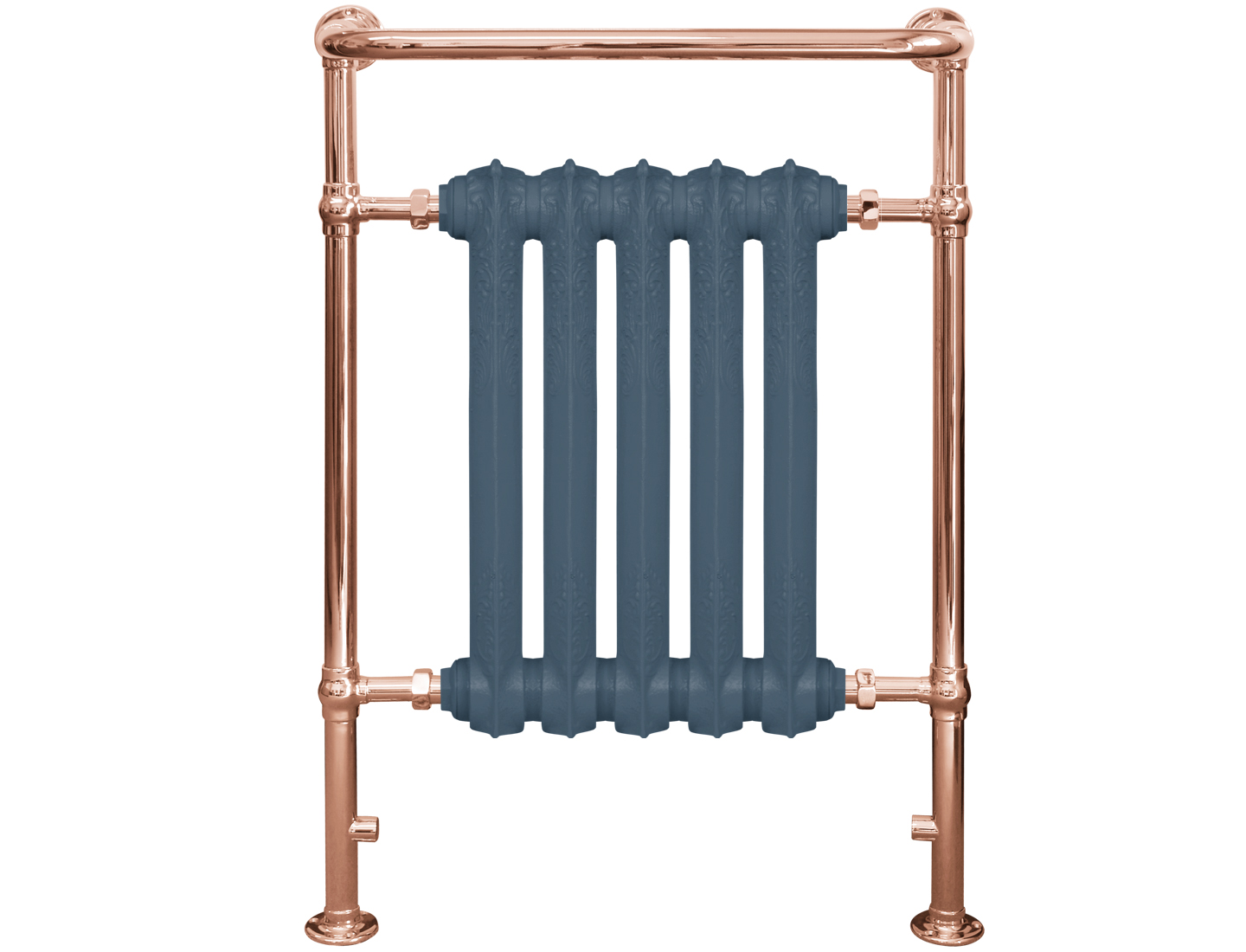 Wilsford Towel Rail Copper - 965mm x 675mm Stiffkey Blue Finish Carron_Home Refresh