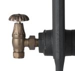 Home Refresh Arroll Crocus Wheel 15mm Inlet Manual Valve (Antique Copper) Closeup