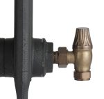 Home Refresh Arroll Crocus Wheel 15mm Inlet Manual Valve (Antique Copper) Closeup 2