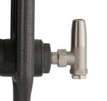 Arroll UK-12 Manual Cast Iron Radiator Valve – Brushed Nickel - Image 2