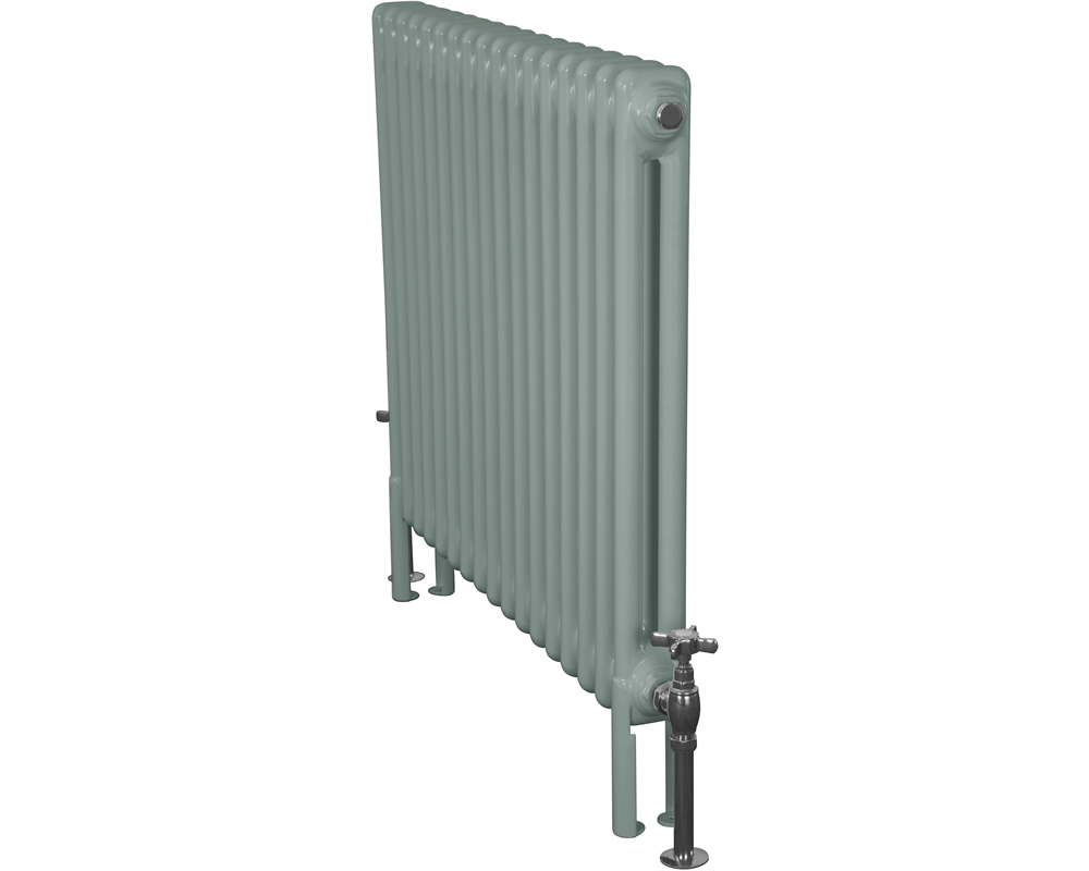 Home-Refresh-Enderby-2-Column-17-Section-Steel-Radiator-710mm-Farrow-and-Ball-Oval-Room-Blue-Colour-Finish