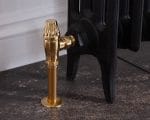 Crocus Wheel 15mm Inlet Manual Radiator Valve Brass, Lacquered Side View.jpg