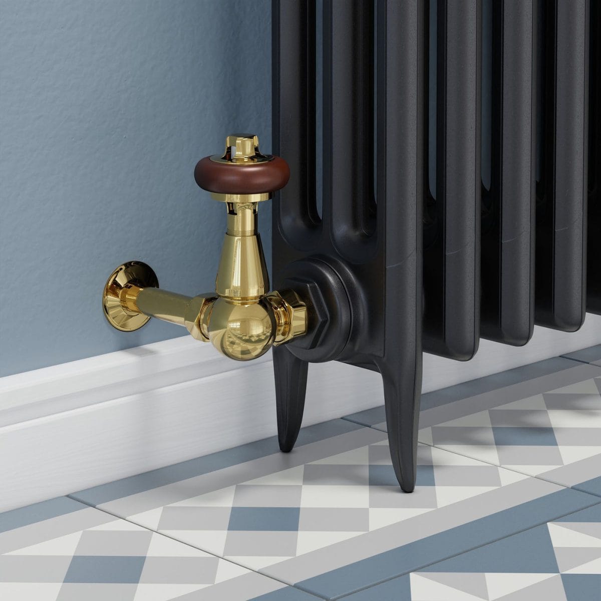Faringdon Traditional Thermostatic Radiator Valve - Brass (Corner TRV) 6.jpg