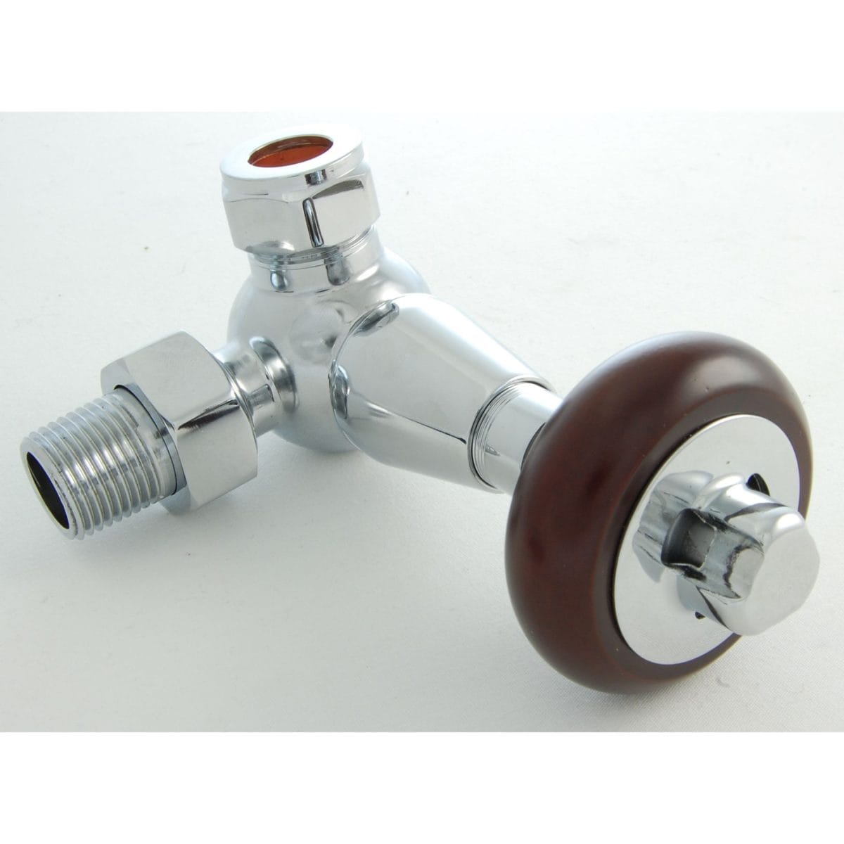 Faringdon Traditional Thermostatic Radiator Valve - Chrome (Corner TRV) - Image 3