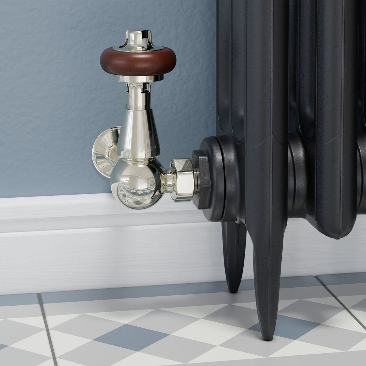 Faringdon Traditional Thermostatic Radiator Valve - Nickel (Corner TRV) 7.jpg
