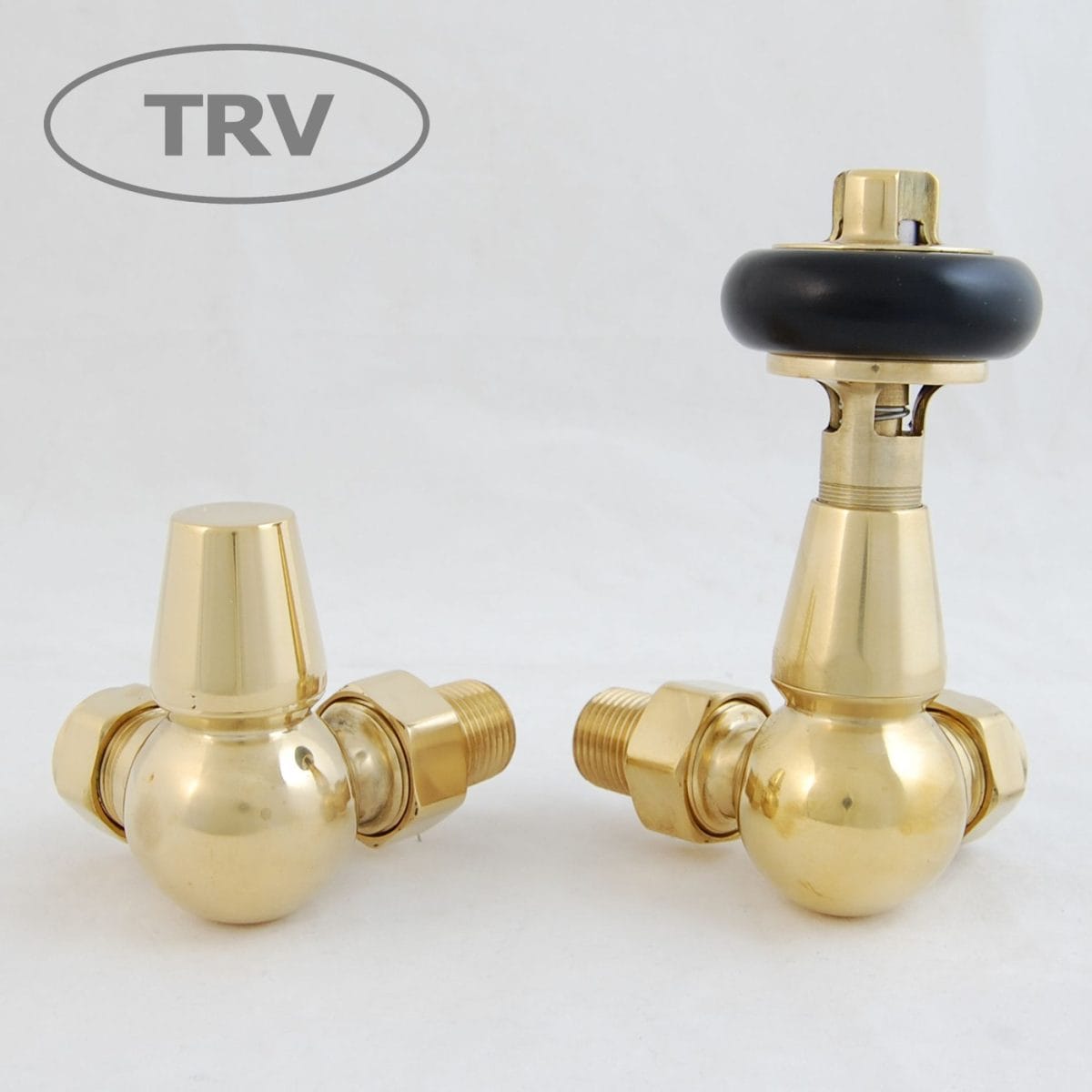 Faringdon Traditional Thermostatic Radiator Valve - Unlacquered Brass (Corner TRV) 2.jpg