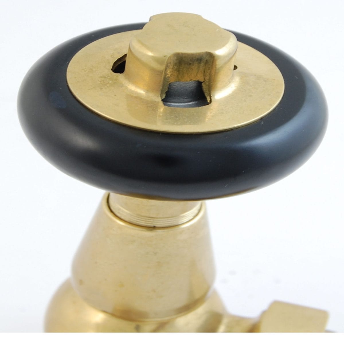 Faringdon Traditional Thermostatic Radiator Valve - Unlacquered Brass (Corner TRV) - Image 6