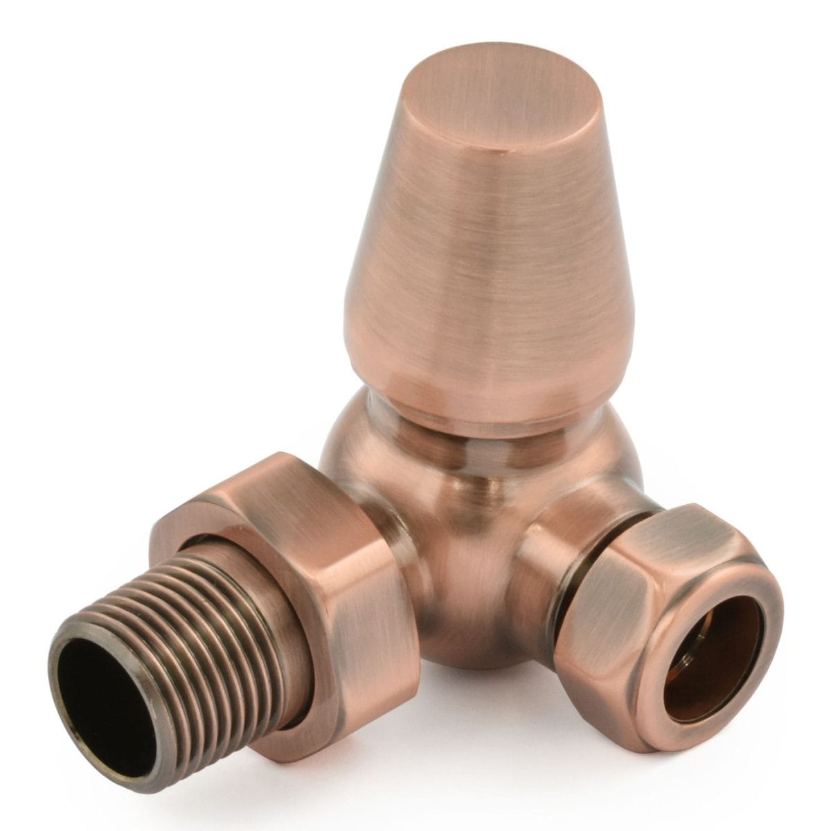 Jaguar Thermostatic Radiator Valve - Antique Copper (Corner TRV) - Image 4