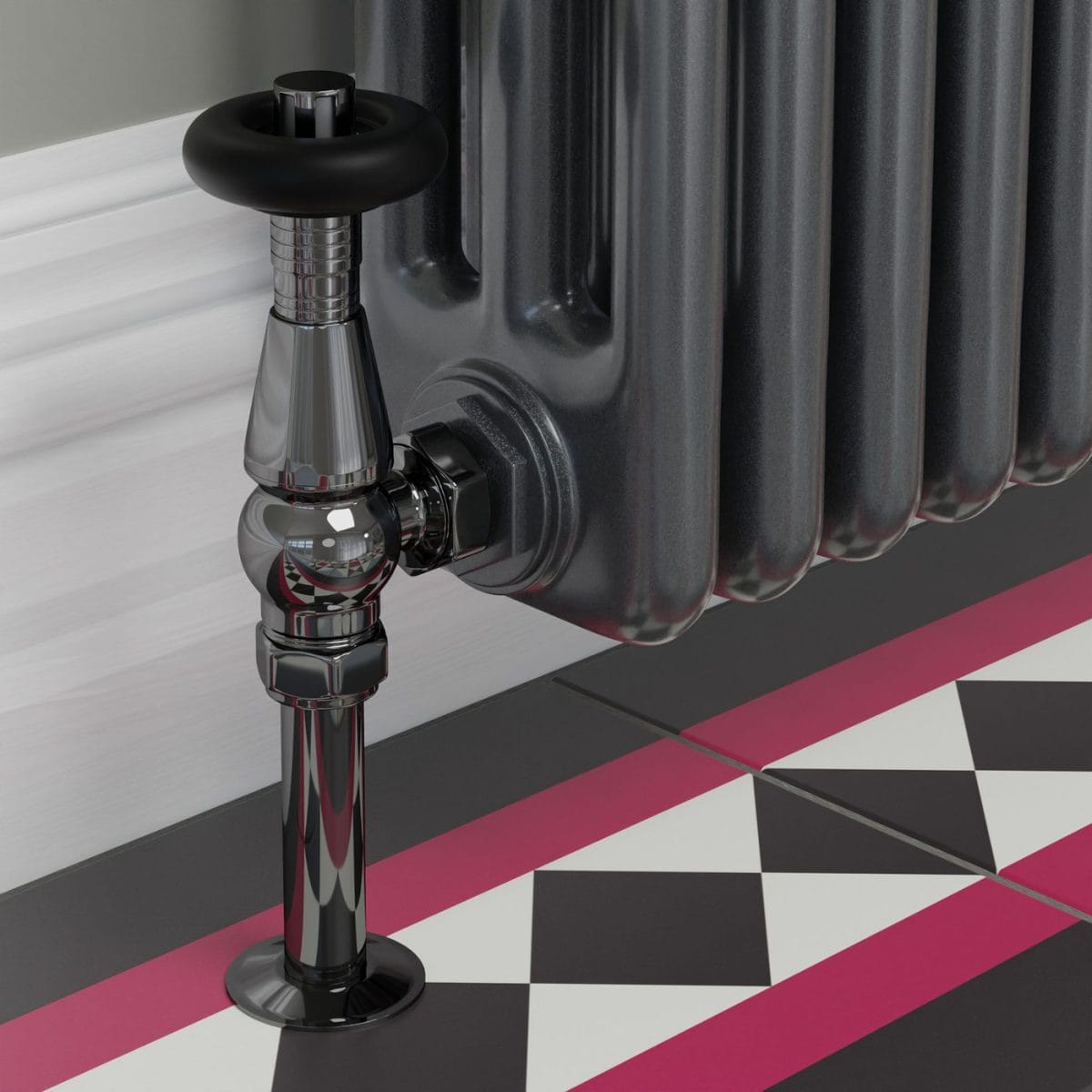 Jaguar Thermostatic Radiator Valve - Black Nickel (Angled TRV) 9.jpg