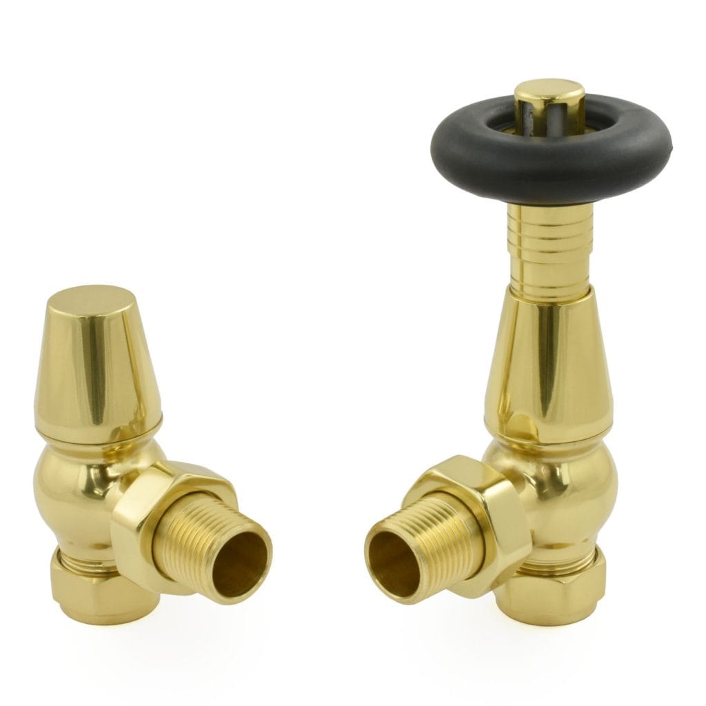 Jaguar Thermostatic Radiator Valve - Brass (Angled TRV).jpg