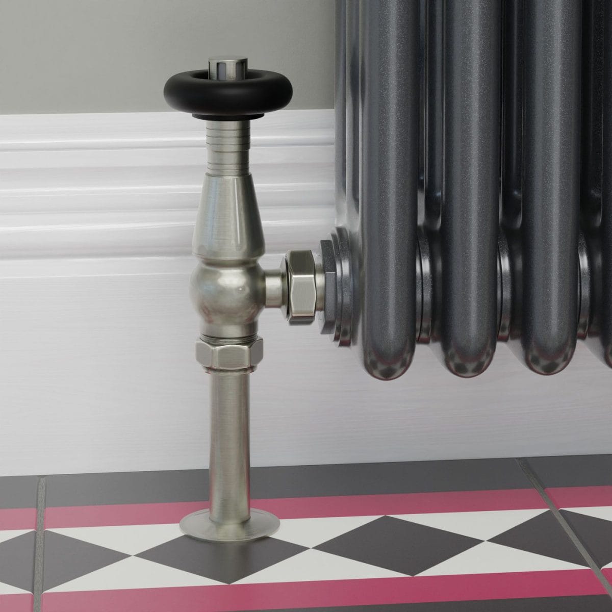 Jaguar Thermostatic Radiator Valve - Brushed Satin Nickel (Angled TRV) 10.jpg