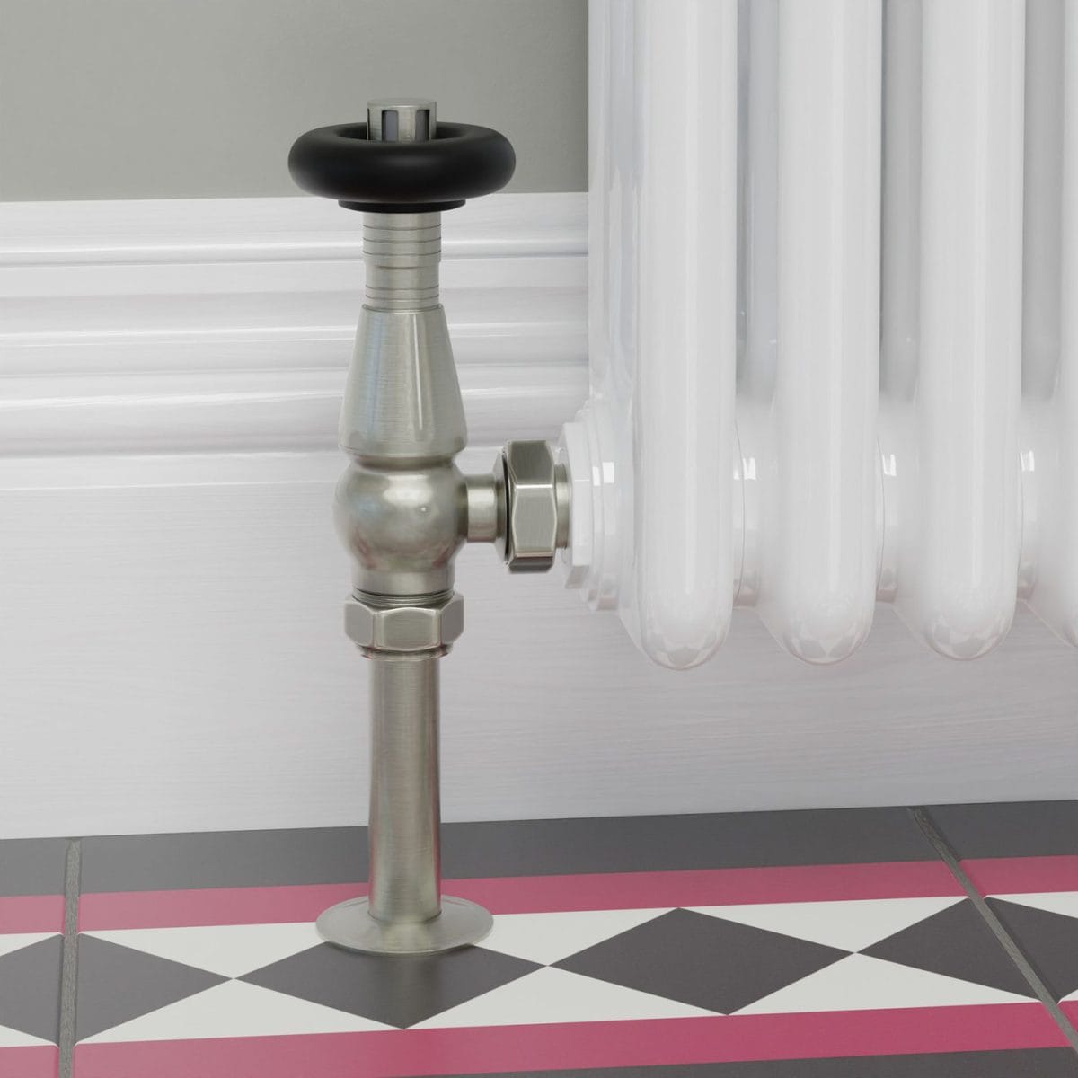 Jaguar Thermostatic Radiator Valve - Brushed Satin Nickel (Angled TRV) 13.jpg