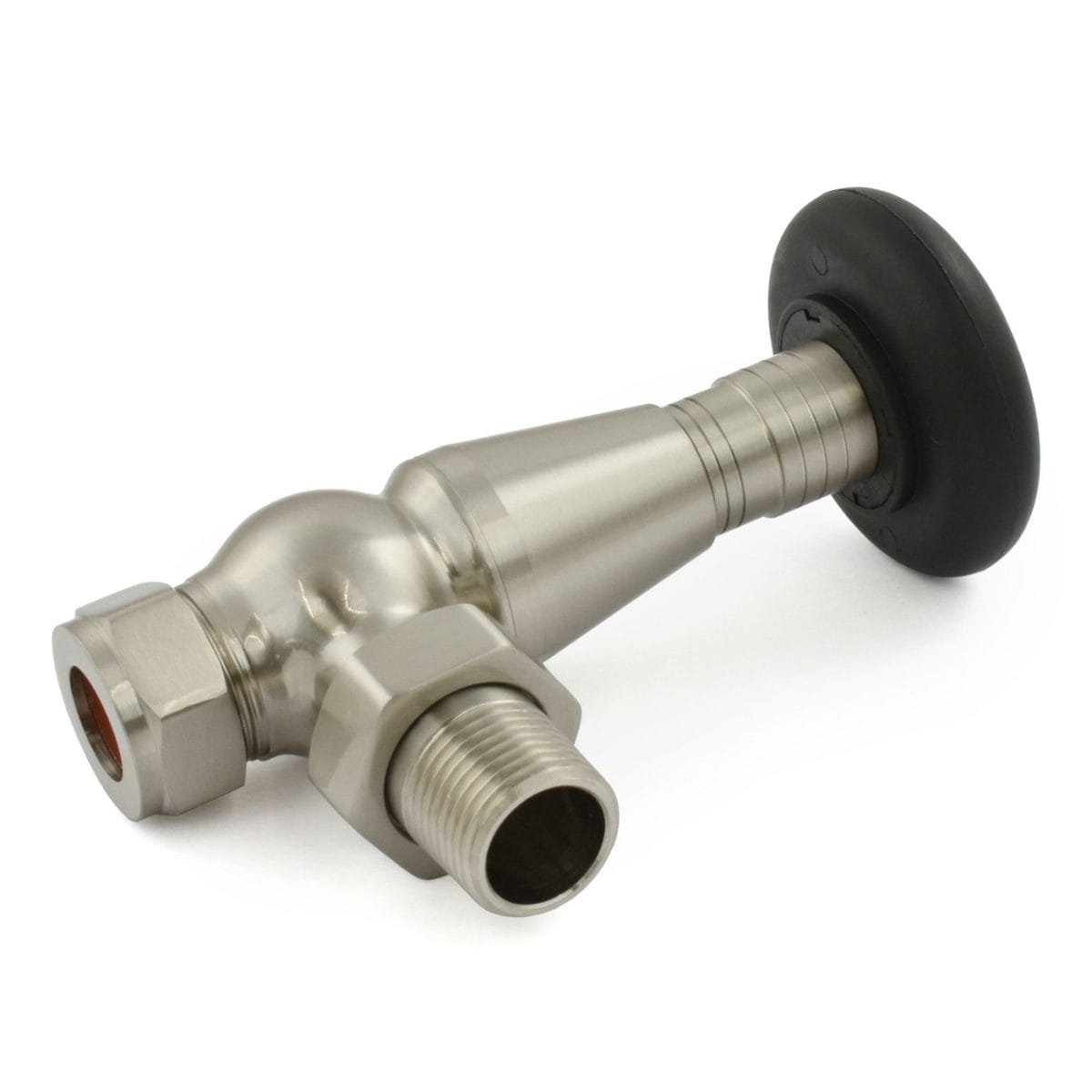 Jaguar Thermostatic Radiator Valve - Brushed Satin Nickel (Angled TRV) 3.jpg
