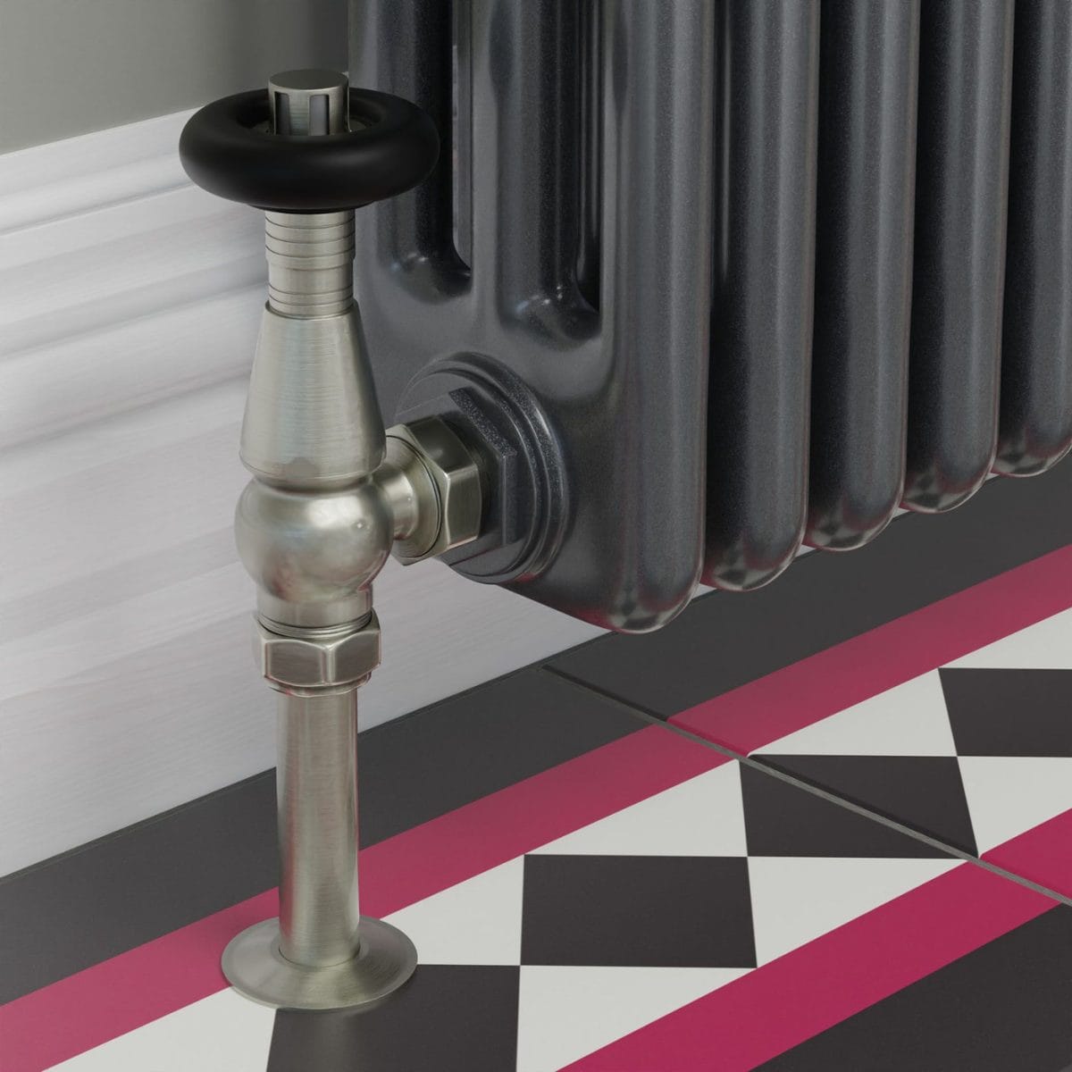 Jaguar Thermostatic Radiator Valve - Brushed Satin Nickel (Angled TRV) 9.jpg