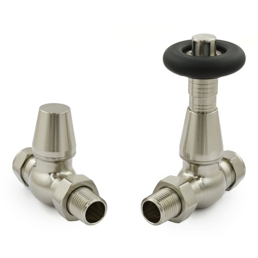 Jaguar Thermostatic Radiator Valve - Brushed Satin Nickel (Straight TRV).jpg