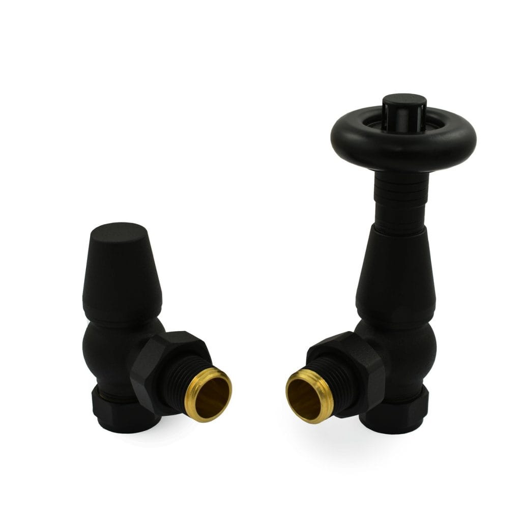 Jaguar Thermostatic Radiator Valve - Textured Black (Angled TRV).jpg