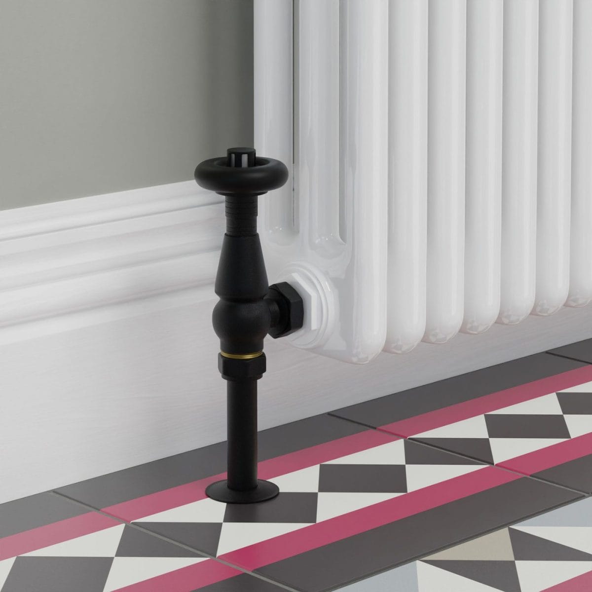 Jaguar Thermostatic Radiator Valve - Textured Black (Angled TRV) 12.jpg