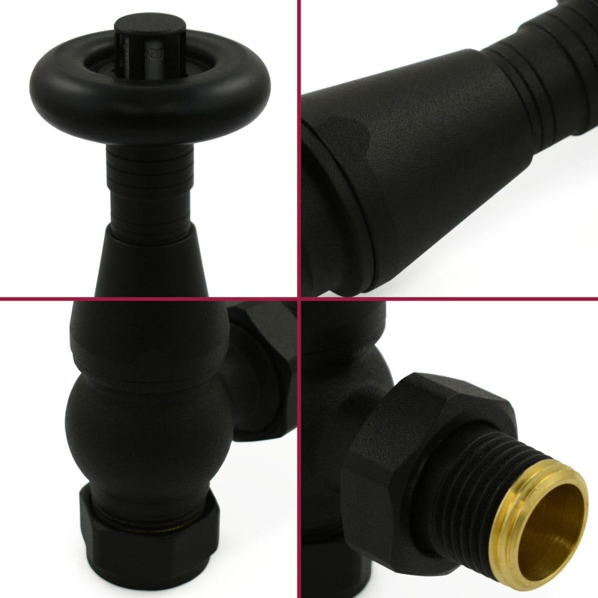 Jaguar Thermostatic Radiator Valve - Textured Black (Angled TRV) 5.jpg