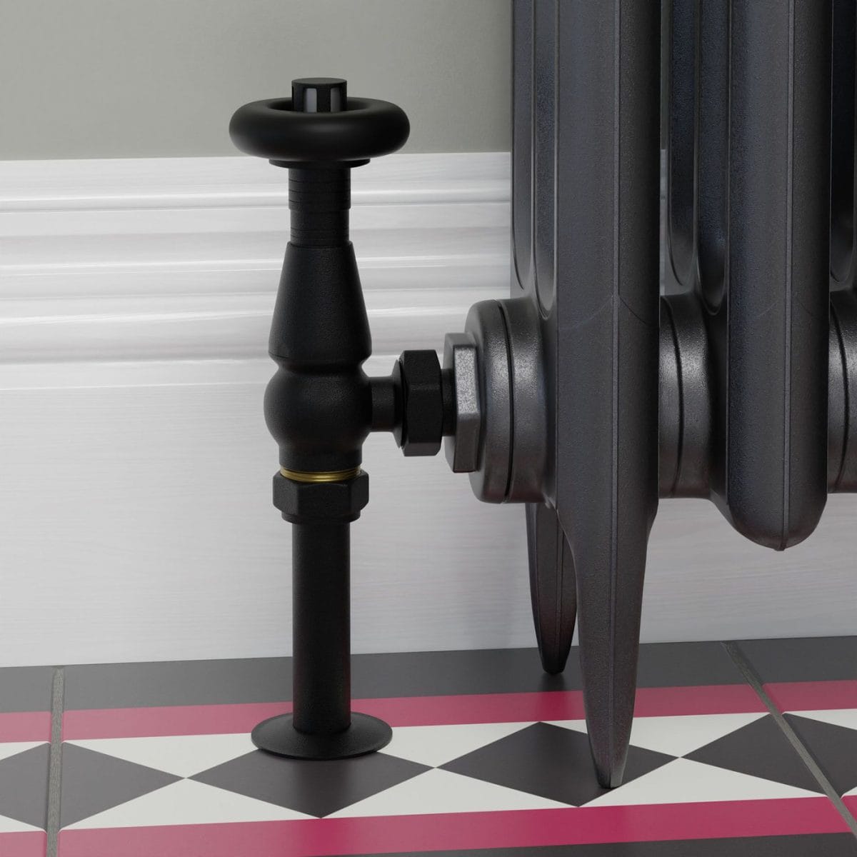Jaguar Thermostatic Radiator Valve - Textured Black (Angled TRV) 8.jpg