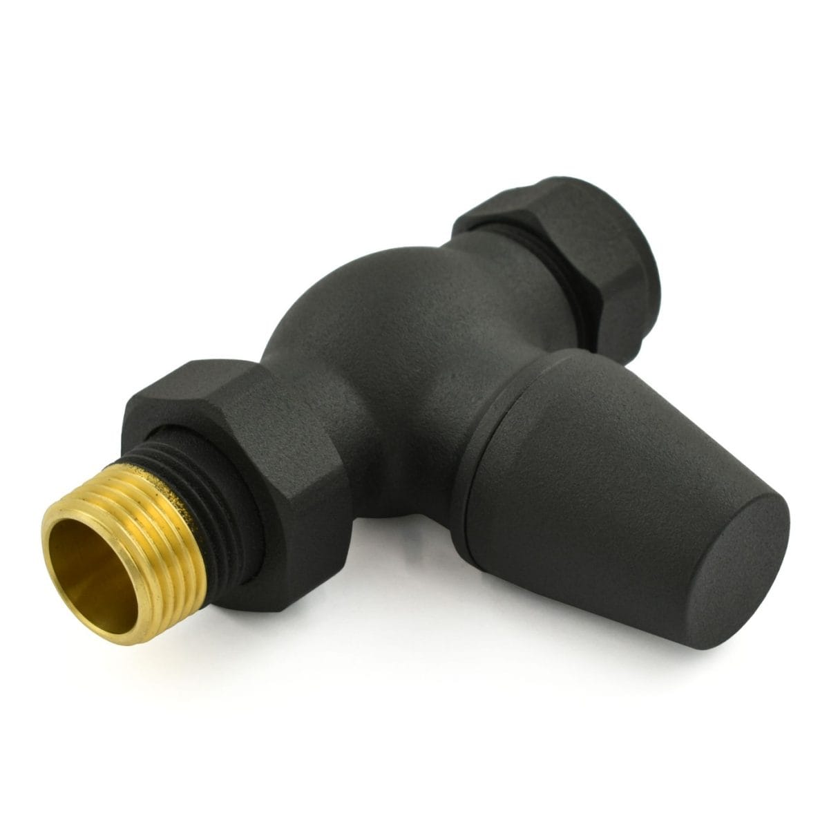 Jaguar Thermostatic Radiator Valve - Textured Black (Straight TRV) 2.jpg