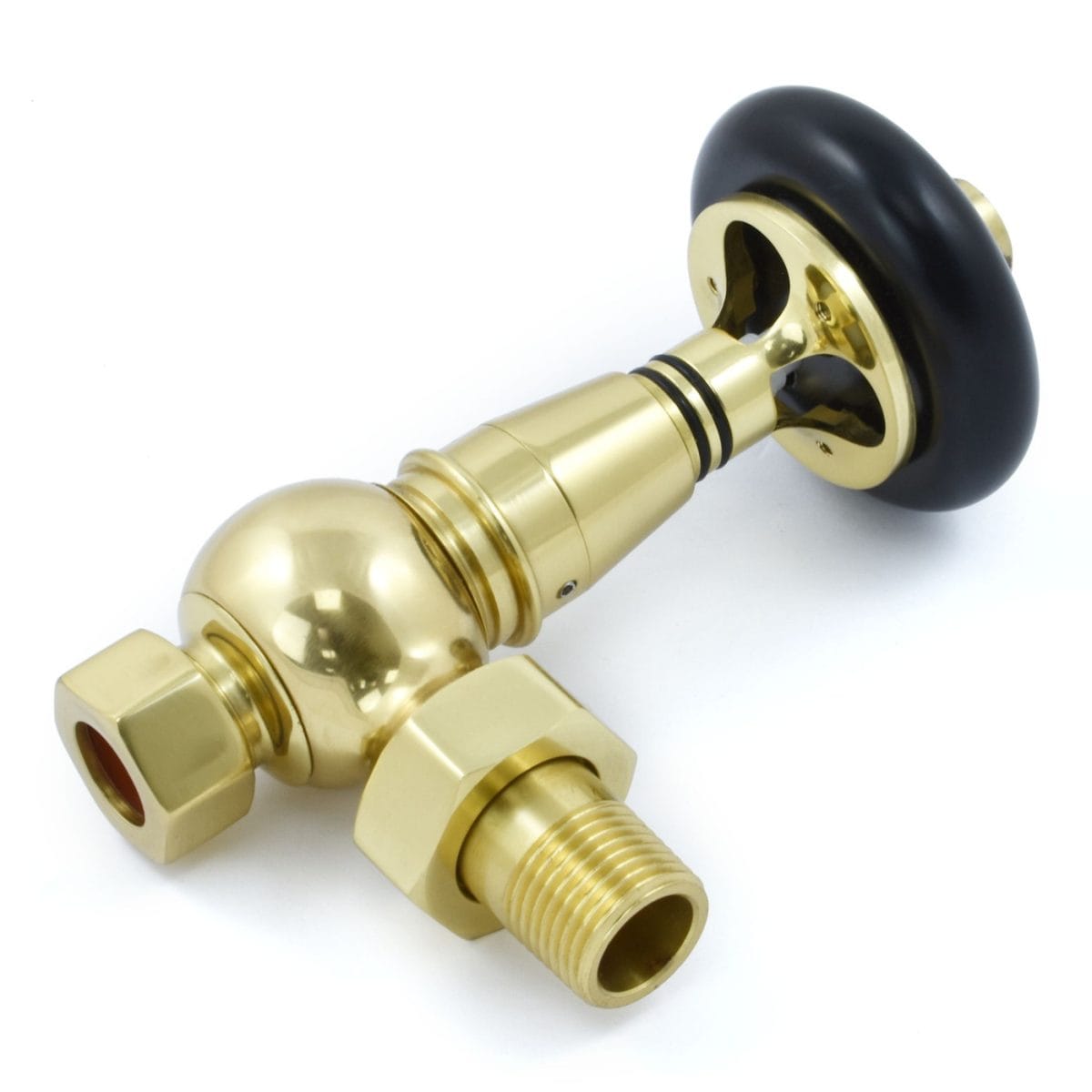 Amberley Thermostatic Radiator Valves - Polished Brass (Angled TRV) 2.jpg