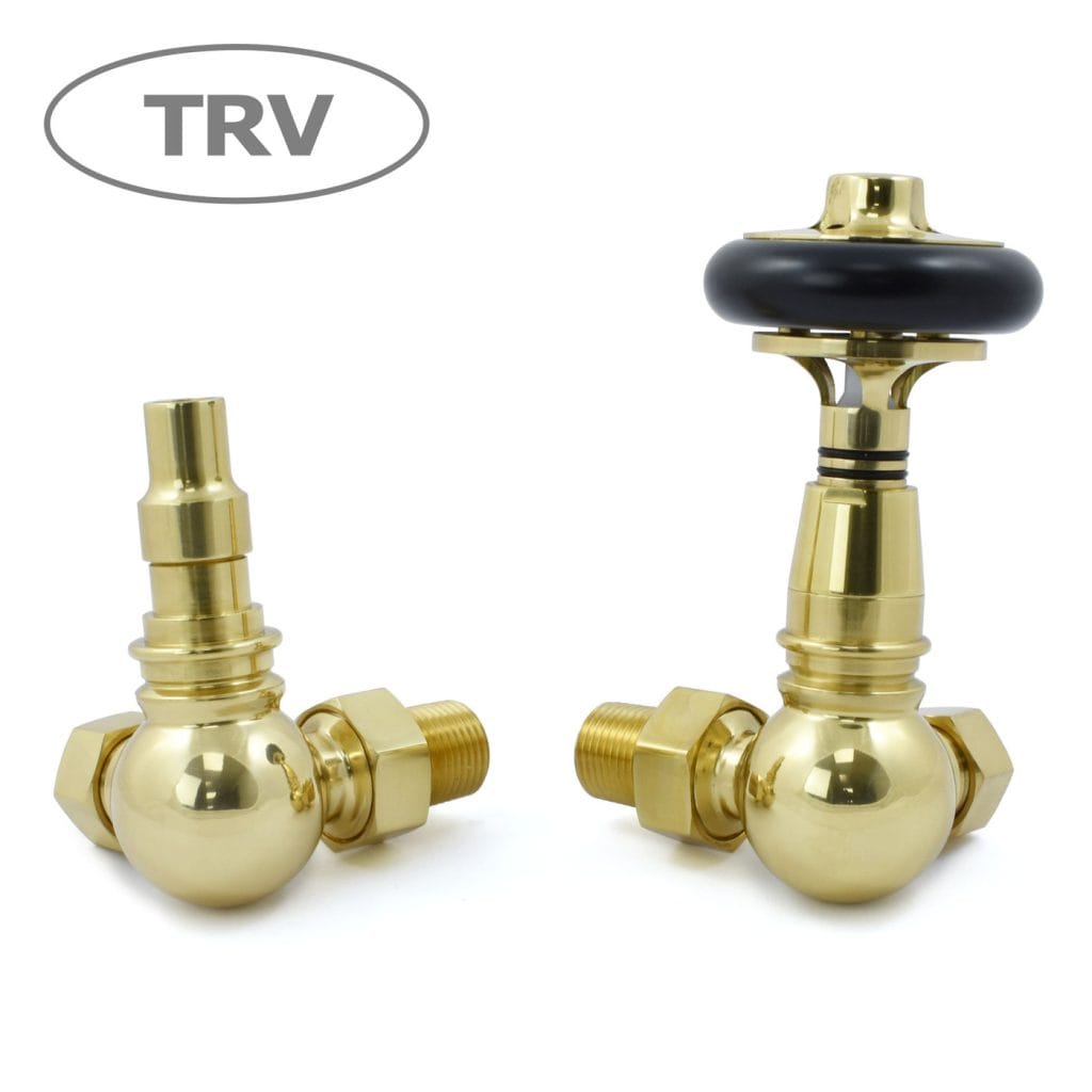 Amberley Thermostatic Radiator Valves - Polished Brass (Corner TRV).jpg