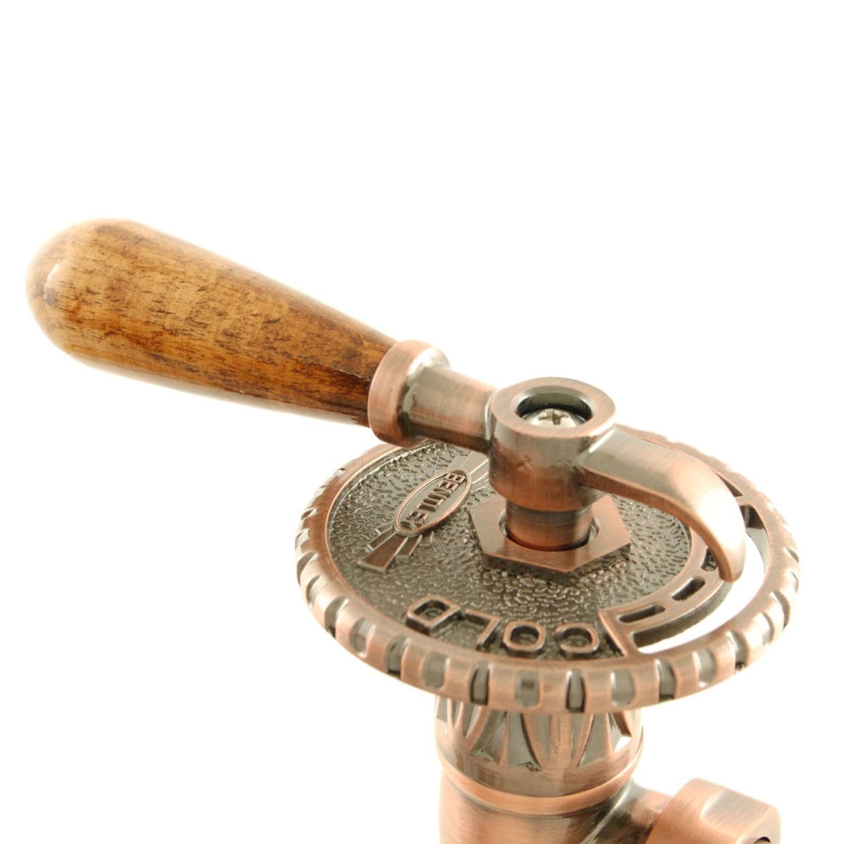 Bentley Lever Traditional Radiator Valve - Antique Copper (Manual) - Image 3