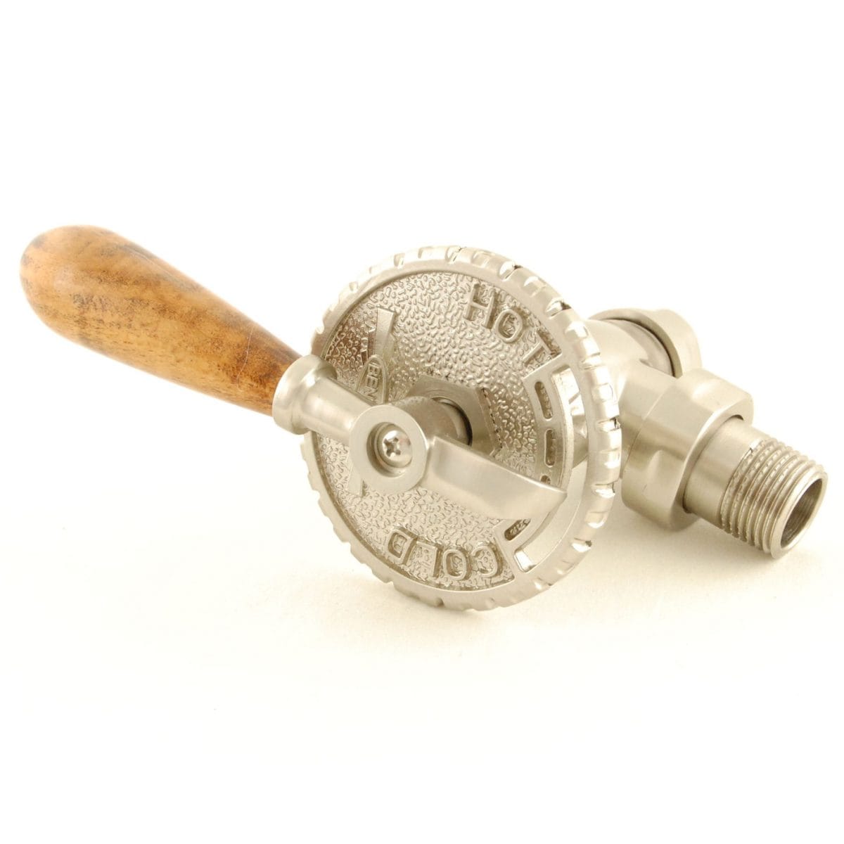 Bentley Lever Traditional Radiator Valve - Silver (Manual) - Image 2