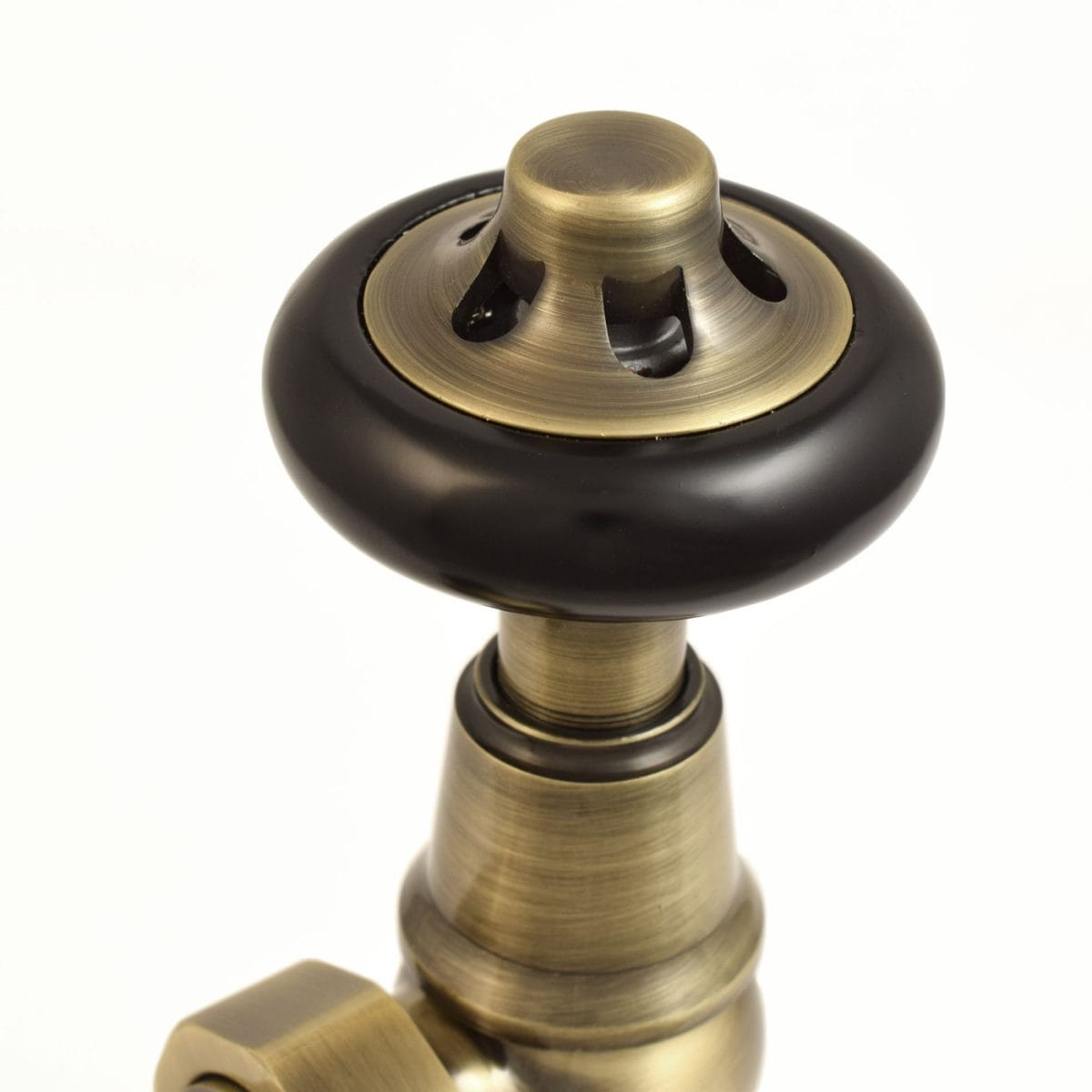 Commodore Traditional Manual Radiator Valve - Antique Brass (Angled Manual) - Image 4