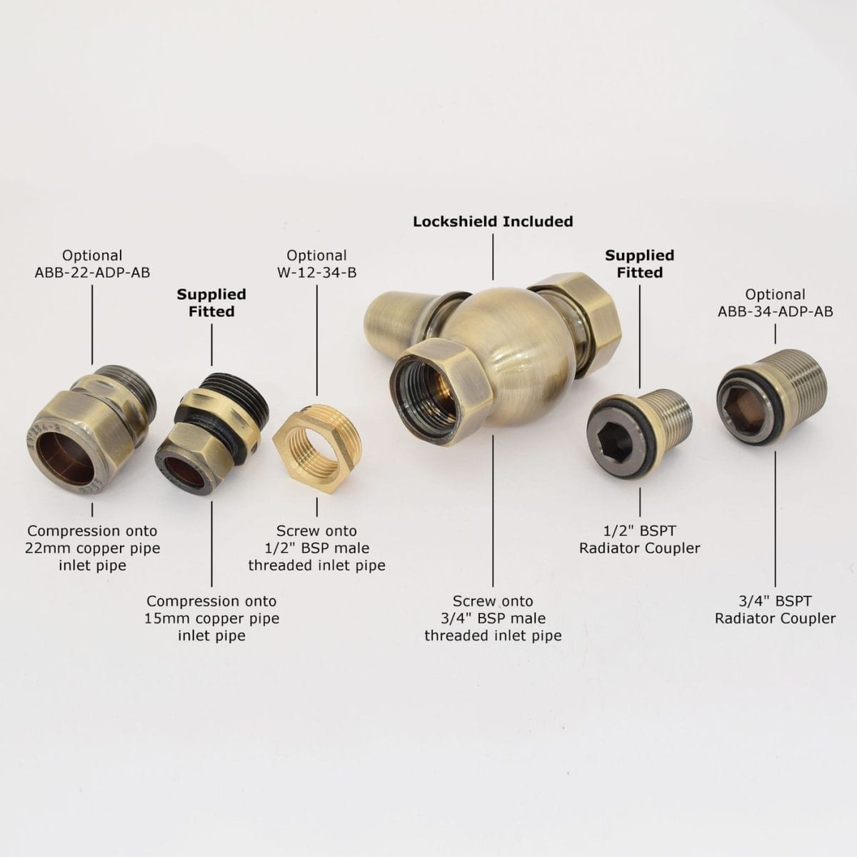 Commodore Traditional Manual Radiator Valve - Antique Brass (Straight Manual) 4.jpg