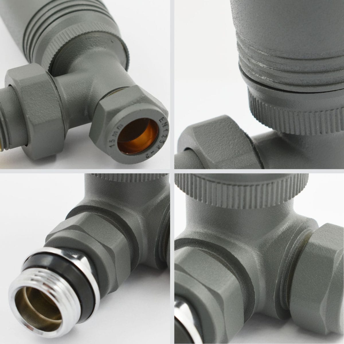 Delta Corner TRV Gunboat Grey Thermostatic Radiator Valve - Image 4