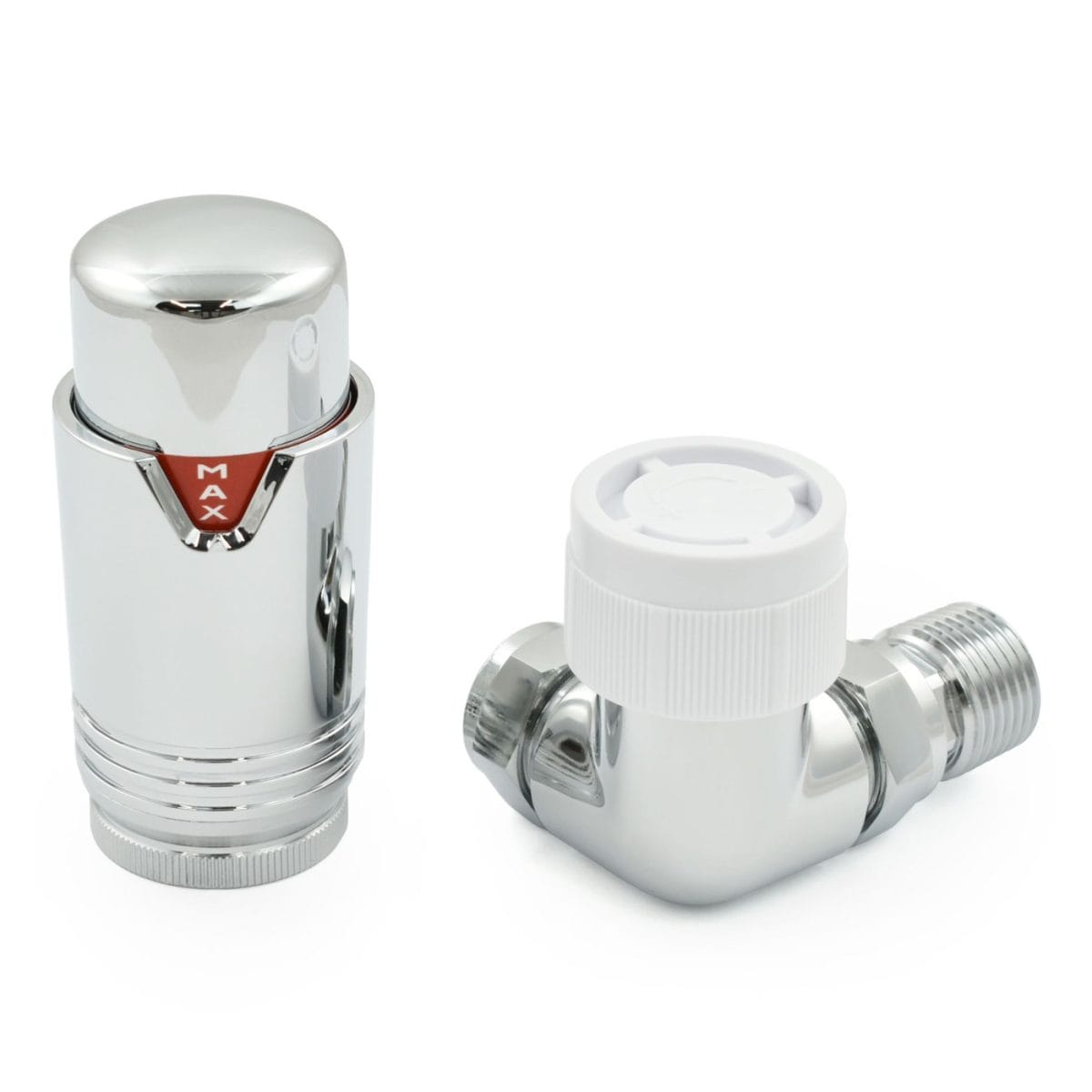 Echo Corner TRV Chrome Thermostatic Radiator Valve - Image 3