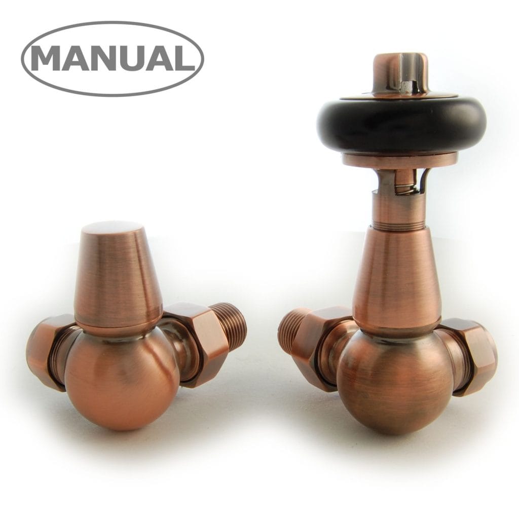 Eton Traditional Radiator Valve - Antique Copper (Corner Manual).jpg