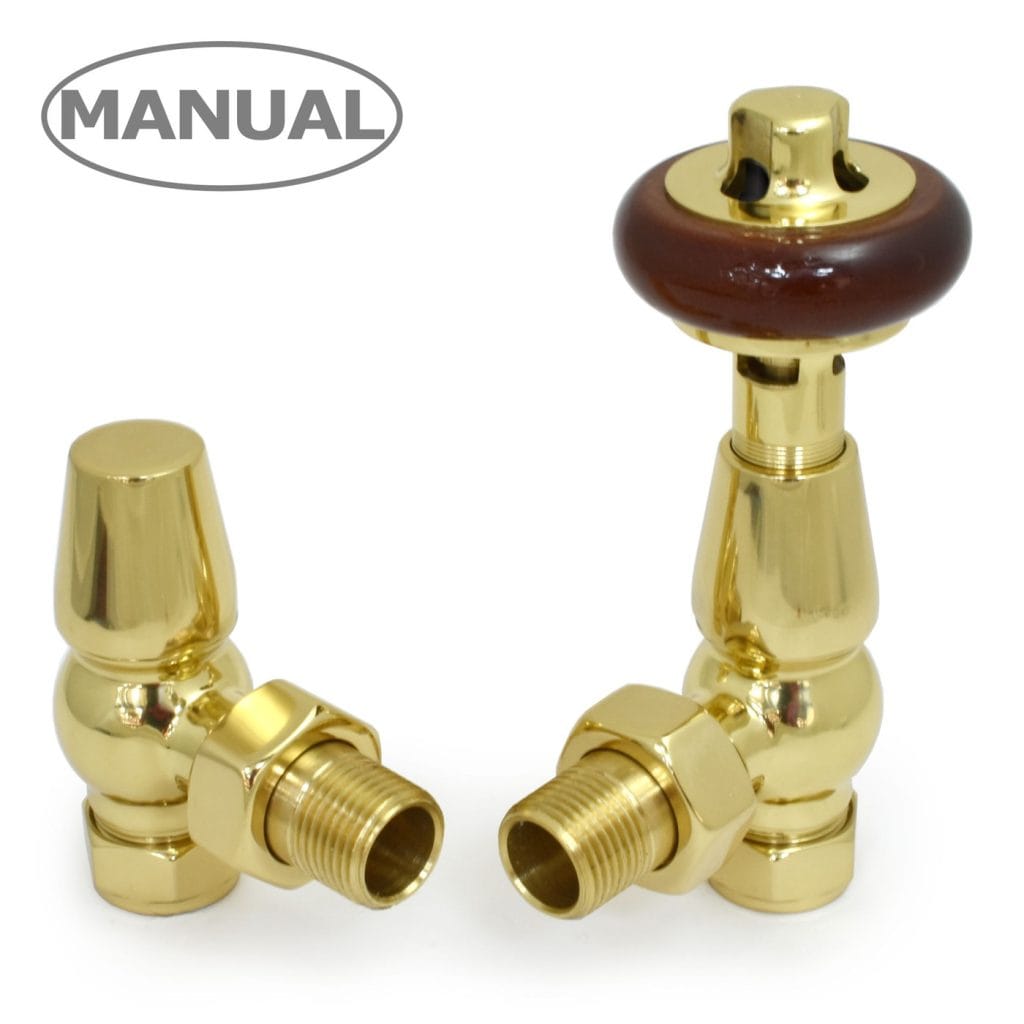 Eton Traditional Radiator Valve - Brass (Angled Manual).jpg
