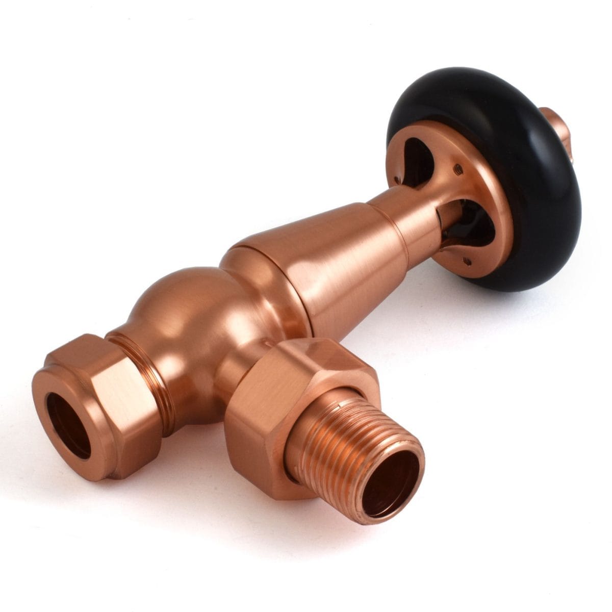 Eton Traditional Radiator Valve - Brushed Copper (Angled Manual) 2.jpg